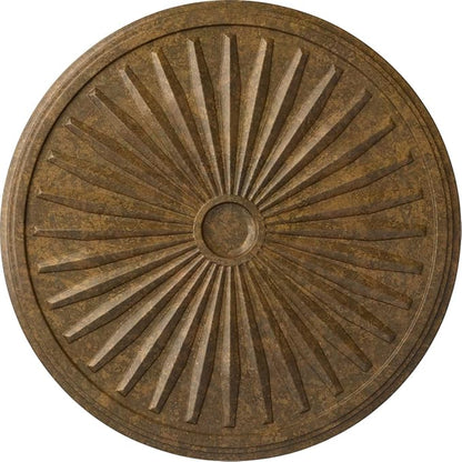 Ekena Millwork CM33LERZS Leandros Ceiling Medallion, Rubbed Bronze