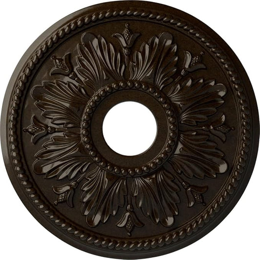 Ekena Millwork CM18ED1BZS Edinburgh Ceiling Medallion, Bronze