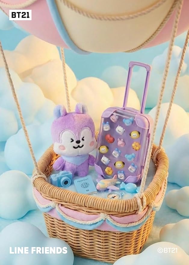 Line Friends Official BT21 mini BIG & TINY Edition Luggage - MANG
