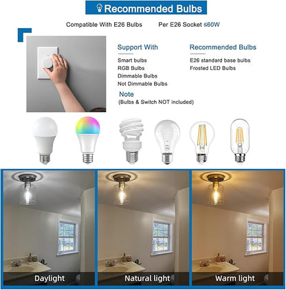 1 Light Semi Flush Mount Ceiling Light, Brushed Nickel Ceiling Light Fixtures, Modern Light Fixtures Ceiling Mount, Ceiling Lights with Glass Shade for Hallway Kitchen Foyer Porch Bedroom-1pack