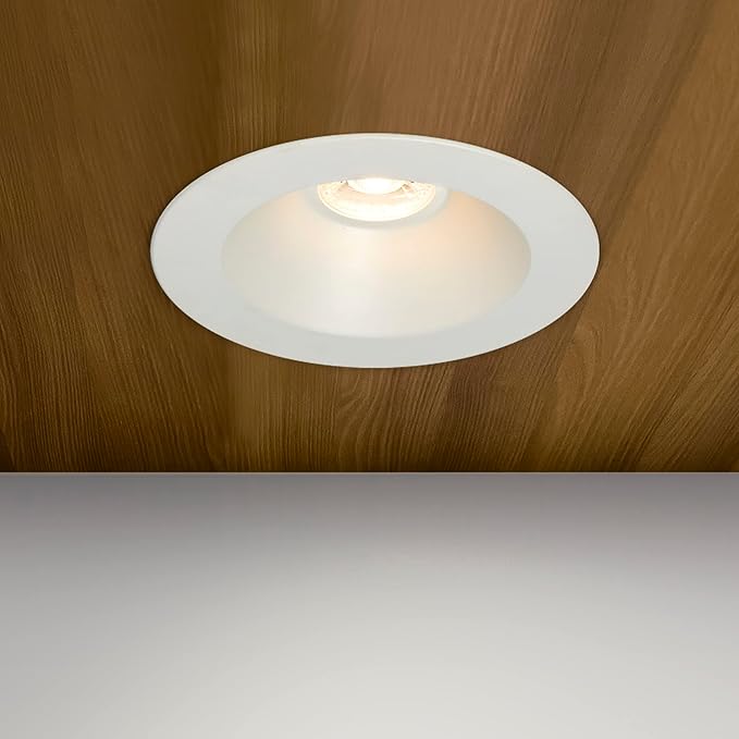 Maxxima 6 in. Ultra-Thin Recessed Anti-Glare LED Downlight, Canless IC Rated, 1300 Lumens, 5 Color Temperature Selectable 2700K/3000K/3500K/4000K/5000K, Dimmable, 90 CRI, 5 CCT Slim, J-Box Included