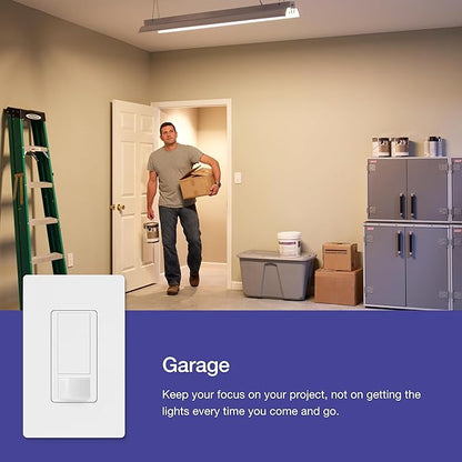 Lutron Maestro Motion Sensor Switch | 2 Amp, Single Pole | MS-OPS2-HT | Hot