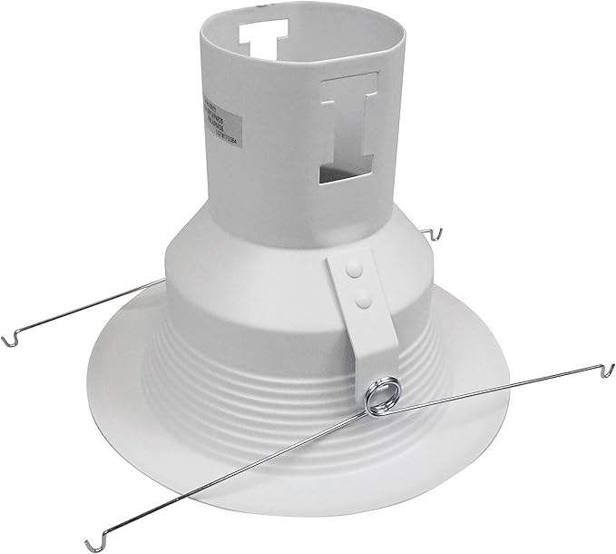 NICOR Lighting 5 inch White Recessed Baffle Trim (15511)