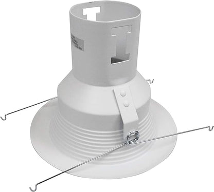 NICOR Lighting 5 inch White Recessed Baffle Trim (15511)