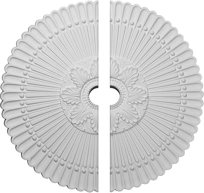 Ekena Millwork CM30NE2-03000 30"OD x 3 1/2"ID x 3"P Nexus Ceiling Medallion, Fits Canopies up to 2-3/4", 2 Piece