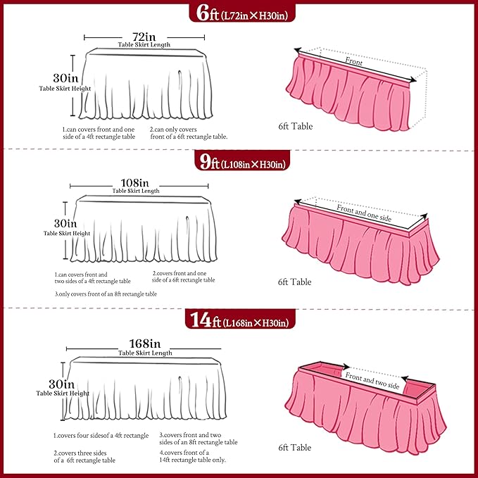 Gender Reveal Table Skirt Pink Blue Tulle Tutu Table Skirts 9 Ft for Gender Reveal Boy or Girls Birthday Party Baby Shower Cake Dessert Decorations
