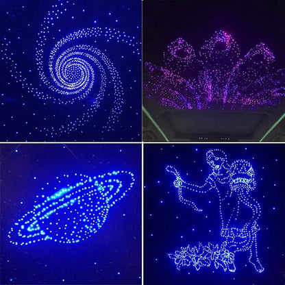 AZIMOM 50pcs*13.1ft PMMA Plastic Fiber Optic Strands End Glow 0.75mm/ 0.03in Optical Fiber Cable Roll for Star Sky Ceiling All Kind led Light Engine Source Driver