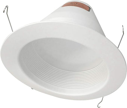 NICOR Lighting 6 inch White Wet Location Rated Cone Baffle Trim, Fits 6 inch Housings (17550AWL)