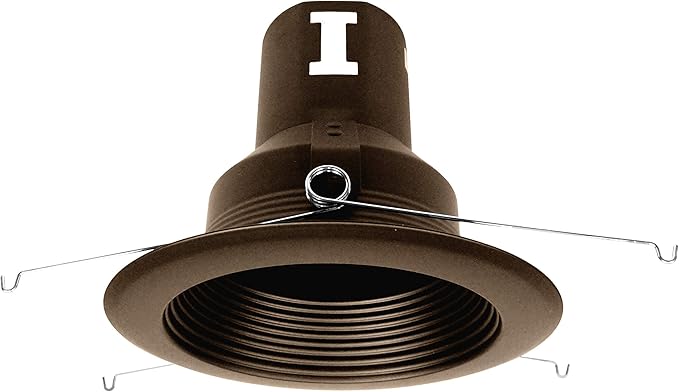 NICOR Lighting 5 inch Oil-Rubbed Bronze Recessed Baffle Trim (15511OB-OB)