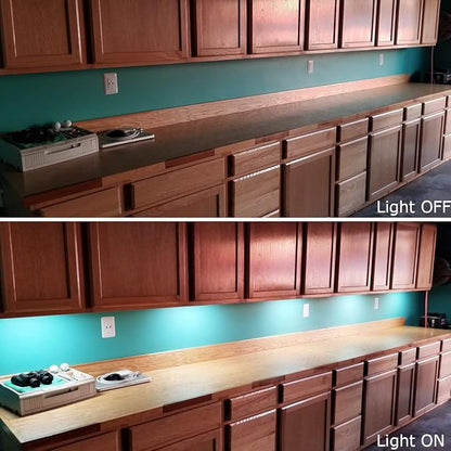Litever Under Cabinet LED Lighting Kit Dimmable by AC Wall Dimmer. Plug in or Hardwired LED Driver. Super Bright Linkable Light Bar for Kitchen Cabinet Counter Shelf. 35W 2000 Lumen. Daylight 5000K