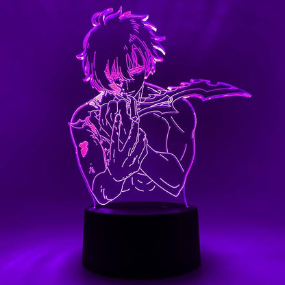 Otaku Lamps Sung Jinwoo Solo Leveling – Anime Lamp Figure Night Light, 16 Color RGB LED – 3D Anime Room Décor Gift for Otaku