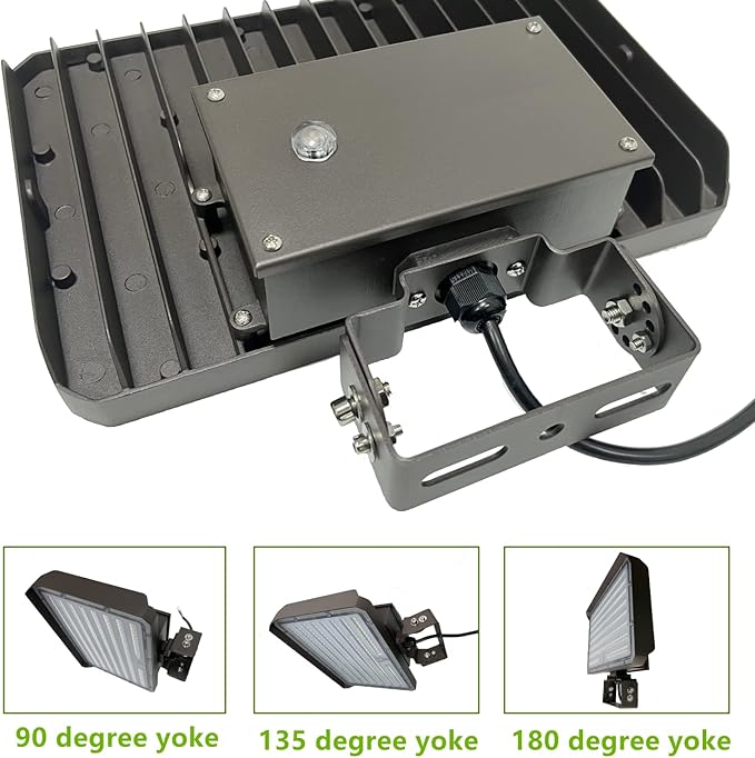 Dusk to Dawn Outdoor 150W LED Flood Light, 21000LM 1000W Equivalent, 100-277V 5000K Daylight, ETL Commercial LED Flood Light Fixture, Outdoor Security Lighting for Landscape,Parking Lot