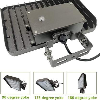 Dusk to Dawn Outdoor 150W LED Flood Light, 21000LM 1000W Equivalent, 100-277V 5000K Daylight, ETL Commercial LED Flood Light Fixture, Outdoor Security Lighting for Landscape,Parking Lot