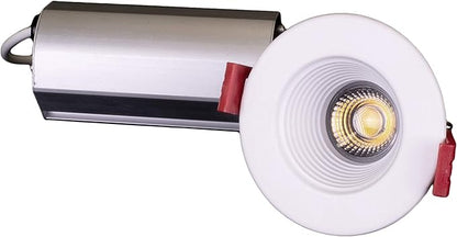NICOR Lighting 2 inch Round LED Recessed Downlight in White, 4000K (DRD211204KWH)