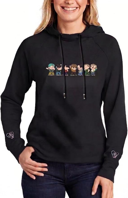 Women Korea Pop Hoodie Love Yourself Sweatshirt K-pop JJK V RM PJM IHS MYG KSJ Long Sleeve Pullover Sweater Coat