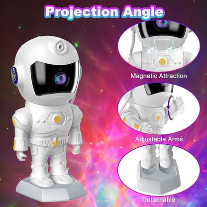 Astronaut Galaxy Star Projector, Starlight Space Nebula Sky Starry Ceiling LED Lamp with Timer and Remote,for Bedroom Decor, Girl Gifts Birthday Gifts for Adults, for Kids Room Decor Aesthetic