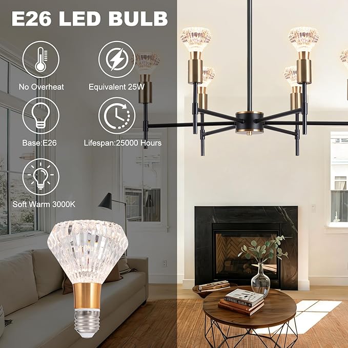Black Crystal Pendant Light, Modern Black Restaurant Lighting Ceiling Pendant Light, Suitable for Kitchen Island Restaurant Lighting fixtures, with Light Bulbs