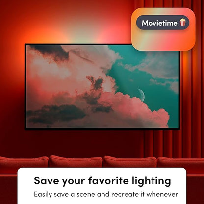 LIFX Lightstrip Bundle with 80" Color Smart LED Lightstrip and Two 1100 Lumen Smart Light Bulbs on E26 Base, 3 Piece Set
