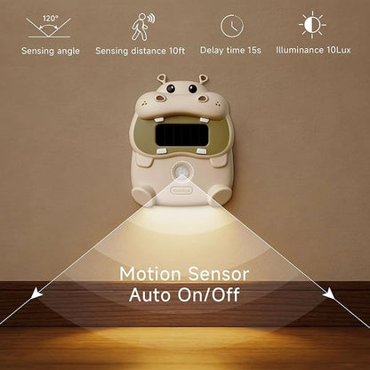 Light-Powered Motion Sensor Night Light, Magnetic Wall Mount/Tabletop, Auto On/Off, 3000K Warm White for Bedroom, Hallway, Bathroom, Kids Room, Best Thoughtful Gift for Holiday & Birthday