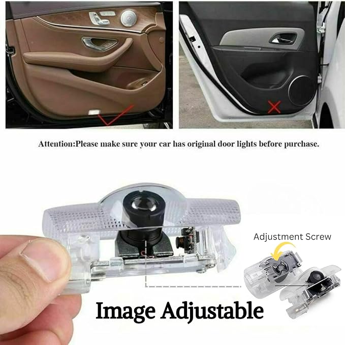 LED Car Door Light Logo Projector (Red) Welcome Courtesy Light for Toyota Highlander 4runner Avalon Camry Corolla Land Cruiser Prius Sequoia Sienna Tundra Venza Accessories.