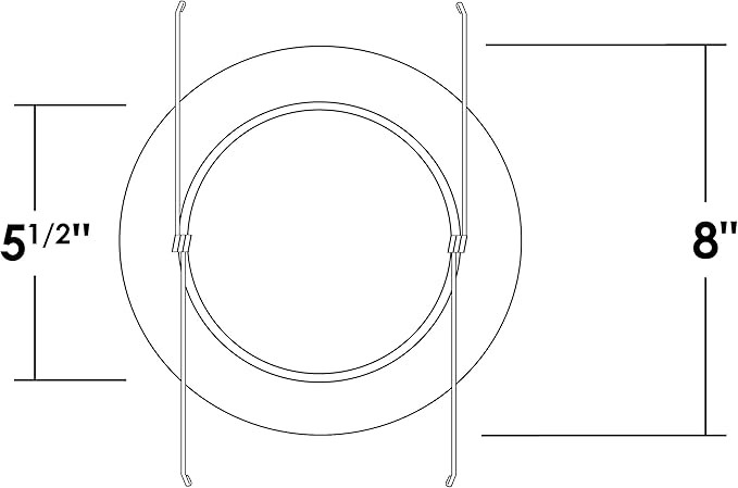 NICOR Lighting 6 inch Nickel Recessed Shower Trim with Albalite Lens (17505NK)