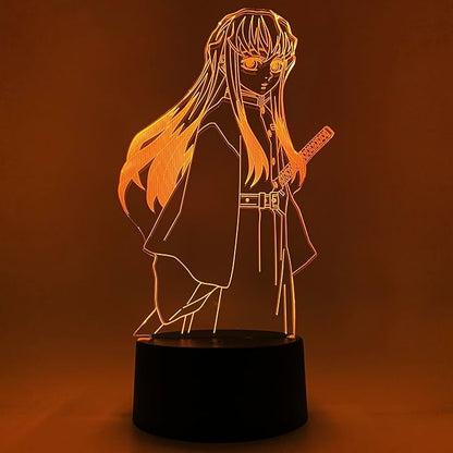 Otaku Lamps Demon Slayer - Muichiro Anime Night Light, 16 Color RGB LED – Gift for Otaku