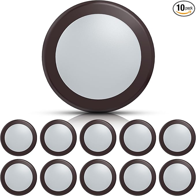 ECOELER 5/6 Inch Dimmable LED Disk Downlight, 16.5W, 1000Lm, 5000K Daylight, Low Profile Surface Mount Ceiling Light for Hallway, Office, Closet, ETL Listed, Bronze, 10 Pack