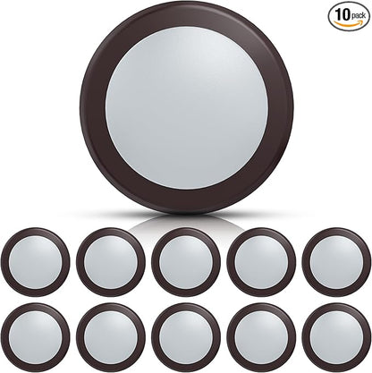 ECOELER 5/6 Inch Dimmable LED Disk Downlight, 16.5W, 1000Lm, 5000K Daylight, Low Profile Surface Mount Ceiling Light for Hallway, Office, Closet, ETL Listed, Bronze, 10 Pack