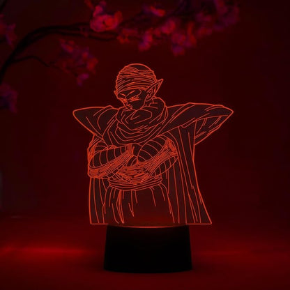 Otaku Lamps Piccolo Dragon Ball Super – Anime Lamp Figure Night Light, 16 Color RGB LED – Remote, 3D Anime Room Décor Gift for Otaku