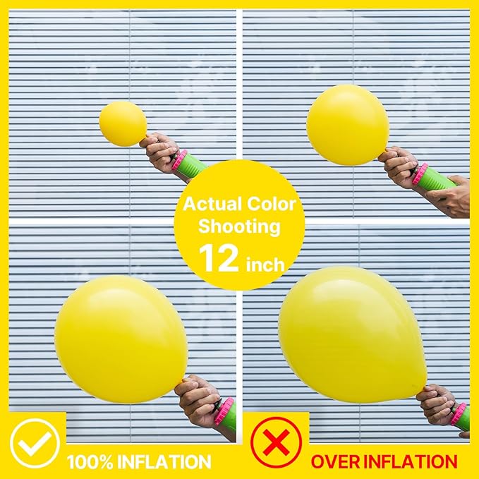 PartyWoo Yellow Balloons 145pcs Different Sizes of 18 12 10 5 Inch Matte Yellow Latex Balloon Arch Kit Garland for Easter Bee Baby Shower Sunflower Birthday Graduation Party Decorations Yellow-Y55