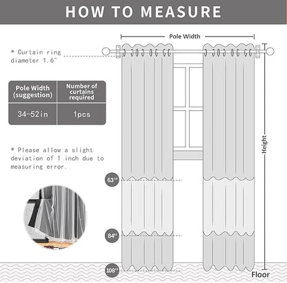 XiDi Black Curtains for Bedroom 84 Inches Long 2 Panels Set Blackout Double Layer Drapes for Nursery Kids Bedroom Star Cut Out Wall Home Decor Grommet Curtains for Living Room Darkening 34 Inch Wide