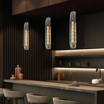 Pendant Lights Pendant Light Fixtures Pendant Lights Kitchen Island Pendant Light 15" Smokey Grey Crystal Lampshade Island Pendant Lights for Kitchen