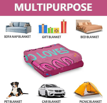 Perleddom Kpop Blankets Gifts for Girls K Pop Birthday Graduation Gifts for Fans K-Pop Lovers Throw Blanket Korean Fantasy Anime Blanket Kpop Merch Stuff K Pop Music Gift for Women for Bed 50"x60"