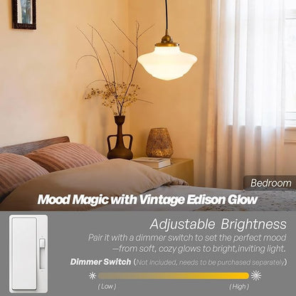 Modern Schoolhouse Ceiling Pendant Light with Milk White Glass Lampshade, Vintage Globe Hanging Ceiling Fixture Lamp for Kitchen Island Dining Room Hallway