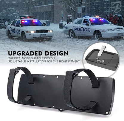 Xprite Red/Blue 2-in-1 Visor Strobe Lights Interior Windshield Emergency Warning Lights for Police Firefighter Construction Vehicles Trucks