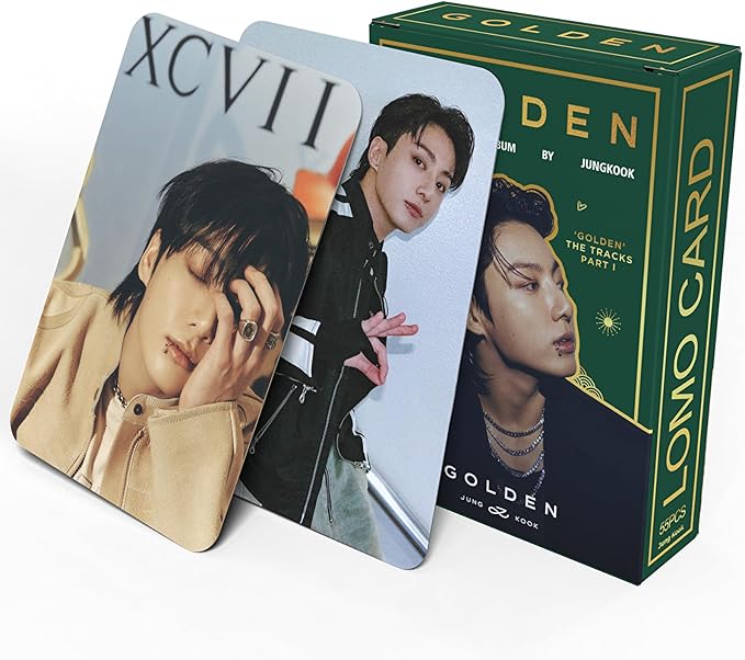 KPOPBP Golden Album Photocards First Solo Album Photo Cards Kpop Lomo Card Set Gift Merch for Boys and Girls