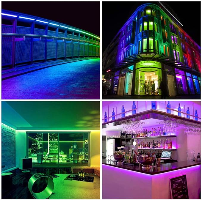 BTF-LIGHTING WS2811 DC24V 32FT Addressable RGB LED Strip 600LEDs 100Pixels Dream Color Black PCB IP30 Non-Waterproof Works with Arduino/Respberry/etc Prevent Voltage Droping(No Adapter or Controller)
