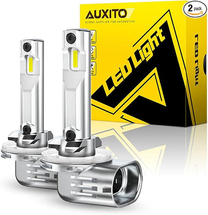 AUXITO 881 LED Fog Light Bulbs, 16,000LM 500% Super Brighter, 10 Years Lifespan, Wireless 1:1 Size Plug-n-Play, 100% Perfect Installation, 886 889 H28 888 894 896 898 LED Bulbs Canbus Ready, Pack of 2