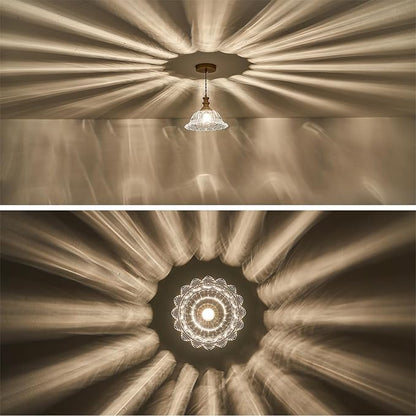 HDDFL Glass Pendant Lights Modern Pendant Lighting Fixtures 11.8 in Brushed Finish Hanging Lamp for Kitchen Island Bedroom Dining Room Coffee Shop Hallway Hotel Living Room
