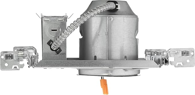 Juno 4" Quick Connect Housing for LED Recessed Lights for New Construction, IC Rated, Air-Loc Sealed LED Recessed Light Housing, Includes Prewired Junction Box for Ceiling Lighting, 6-Pack