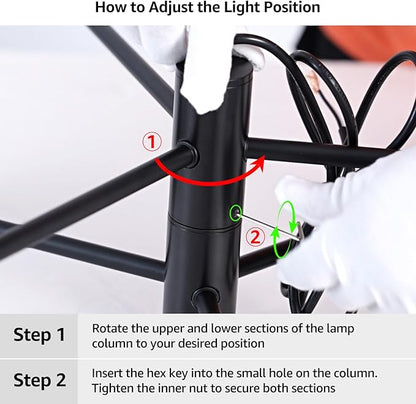 HHR 4-Light Sputnik Chandelier, Black Modern Chandelier Ceiling Light Fixture, Height Adjustable Chandeliers for Dining Room Kitchen Island, Mid Century Pendant Lighting for Living Room