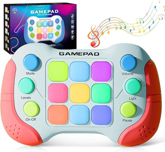 Electric Handheld Game Console Toys for Ages 8-13, Portable Quick Push Game Fidget Toys, Sensory Toy Travel Games Controller for Kids Teen Adults, Student Gift, Back to School