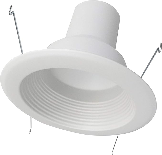 NICOR Lighting 5 inch White Recessed Baffle Trim (15511)