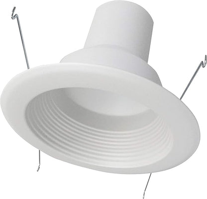 NICOR Lighting 5 inch White Recessed Baffle Trim (15511)