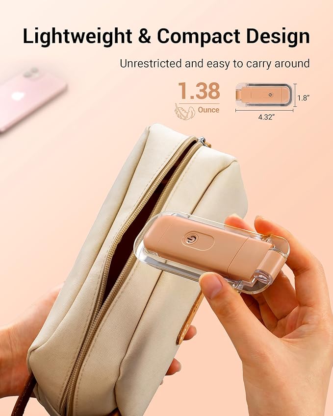 DEWENWILS USB Rechargeable Book Light for Reading in Bed, Clip-on LED Reading Lamps Portable Bookmark Lights for Kids, Book Lovers, Warm White, Brightness Adjustable for Eye Protection (Mocha)
