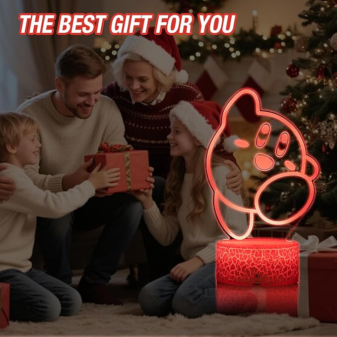 Creative Night Light 3D Lamp Room Decor 16 Colors Changing Gifts for Christmas Birthday