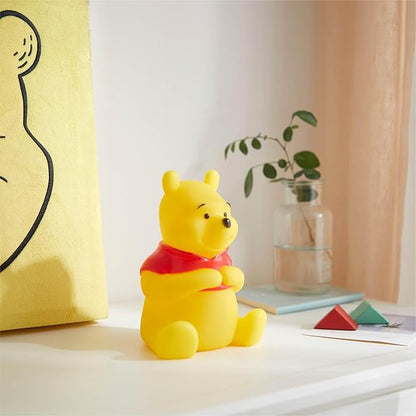 Disney Winnie The Pooh Squishy Mood Night Light 6" LED Soft Mood Lamp for Decor, Kids Bedrooms, Collectors & Gift Giving