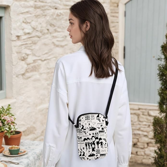 TSOTMO K-pop Characters Bag Music Lover Gift K-Pop Boygroup Crossbody Bag for Korean Group Member Merchandise