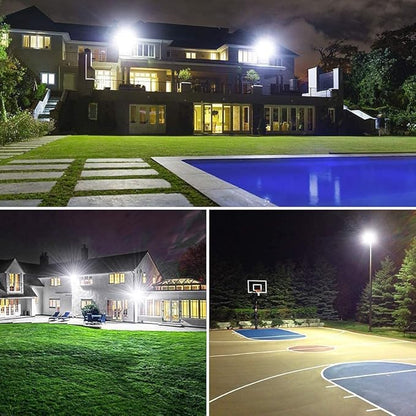 XYCN 400W LED Stadium Flood Lights Outdoor(2350W Equivalent),50000LM Super Bright LED Arena Lights 100-277V IP66 Waterproof 5000K Daylight White Commercial Lighting for Sports Fields and Counts