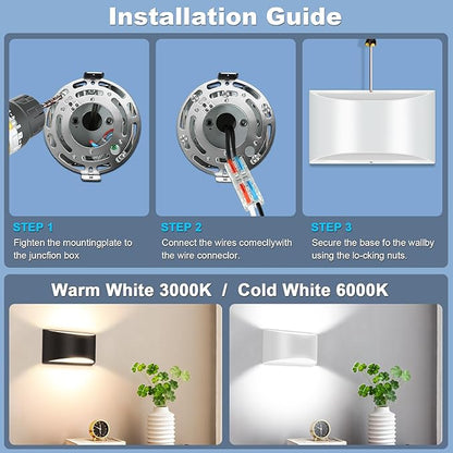 8 Pack White Modern LED Wall Sconce Hardwired Indoor Wall Lights Up and Down Wall Mount Light for Living Room Bedroom Corridor Hallway Conservatory Cool White 6000K(with G9 Bulbs)